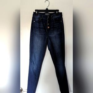 Slightly worn skinny jeans